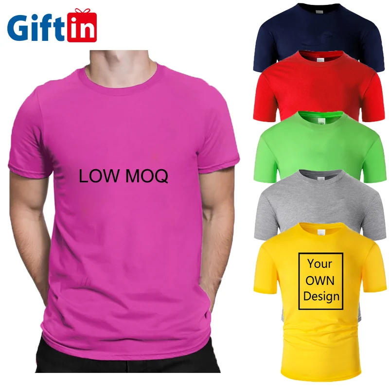 

2020 100% Cotton T Shirt Men Custom T-shirt Printing Clothing Custom Gym T shirt