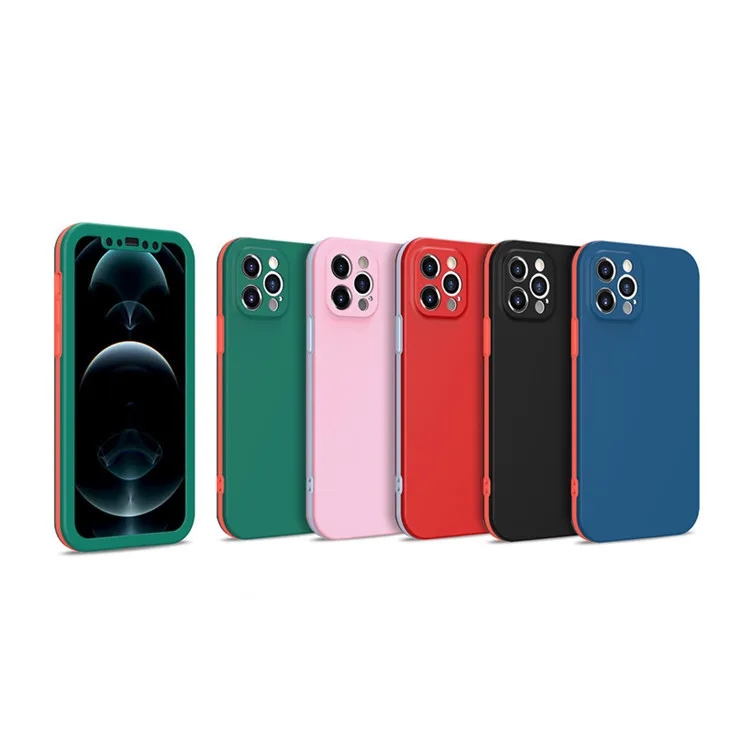 

Candy colors Silicone case 3 in 1 portable shockproof case full cover mobile phone case bags For Xiaomi Poco M3 11 Pro Lite 10T, 5 colors