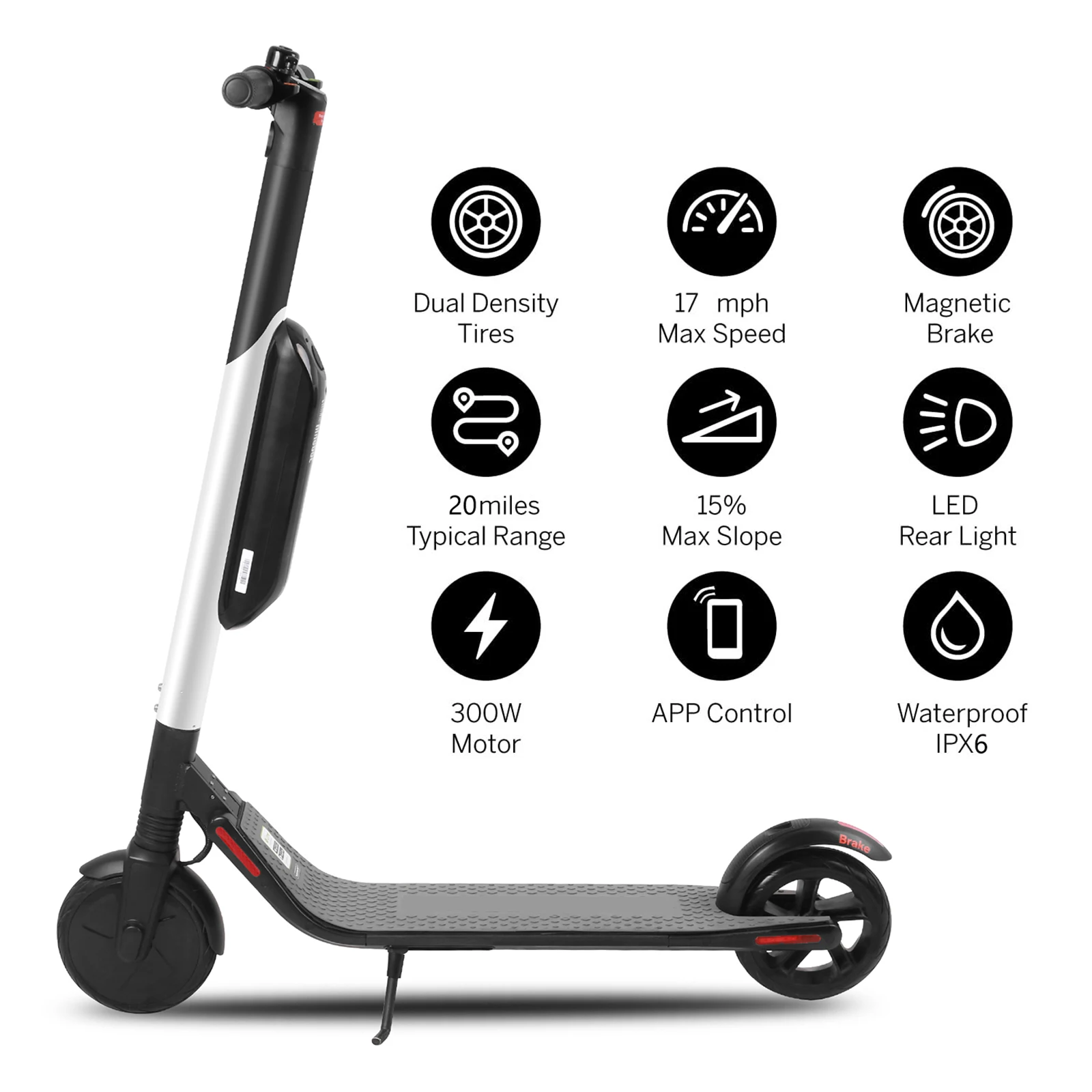 

Eu Warehouse New Design ES4 Electric Scooter 36v 300w 8 Inch Two Wheel Waterproof Electric Scooters Manufacturer Wholesaler