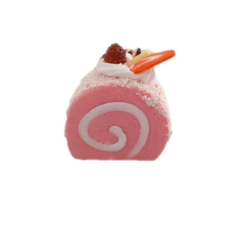

Cartoon 3D cake roll combination Food Refrigerator Magnet PU souvenir fridge magnets, Same as the picture