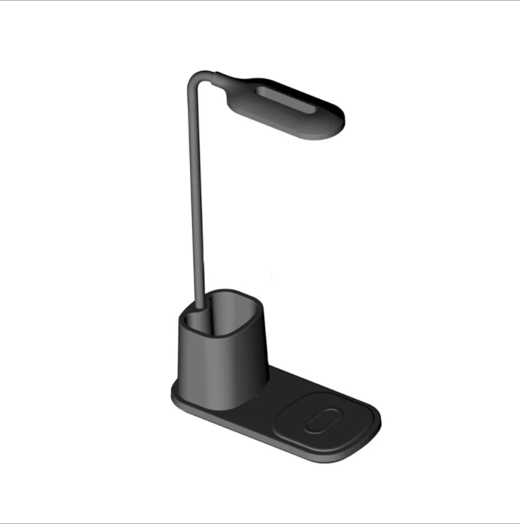 

NEW 360 degree pen vase Table Lamp 10W LED Reading Light QI Wireless Fast Charger portable phone holder chargers