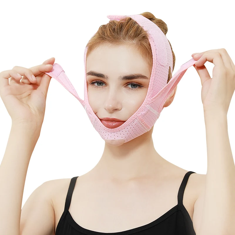 

Breathable V Face Lifting Mask Adjustable Cheek Lift Up Band Face Thin Mask Reduce Double Chin Bandage Anti Wrinkle Tension Belt