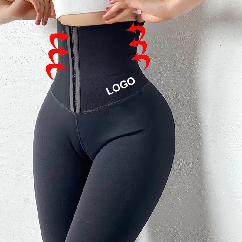 

High Waist Tummy Control Leggins Yoga Pants Women Body shaper Shapewear Corset Tight Sauna Waist Trainer Leggings