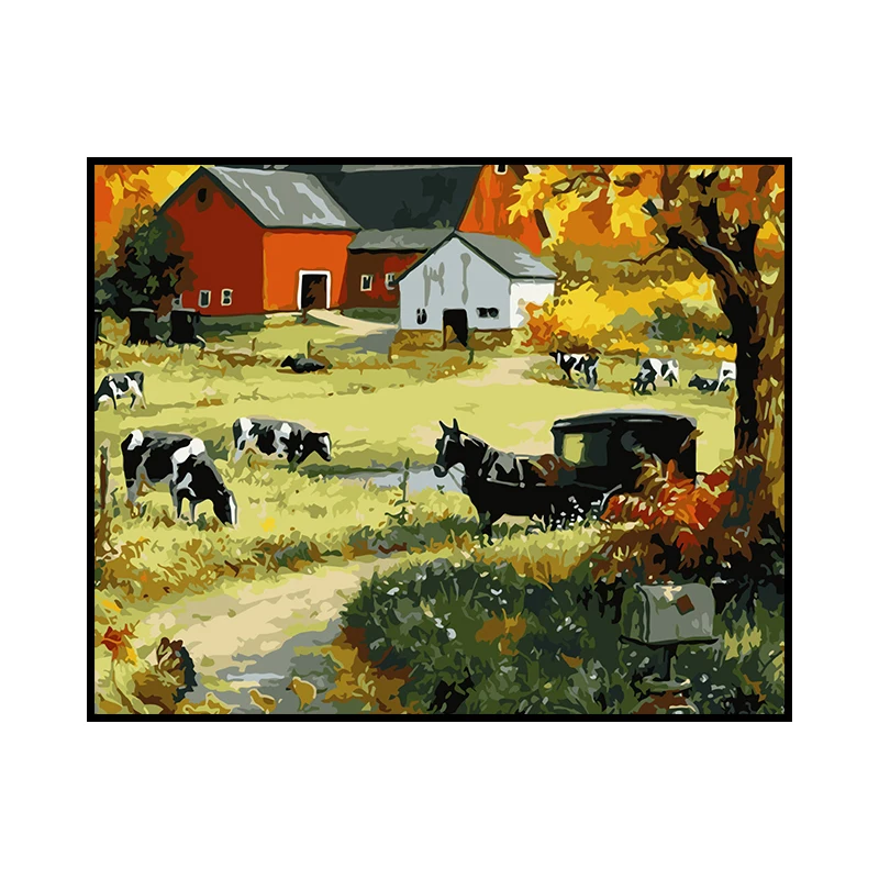 

High Quality Cheap Art Animal Wall Decor Oil Painting By Numbers