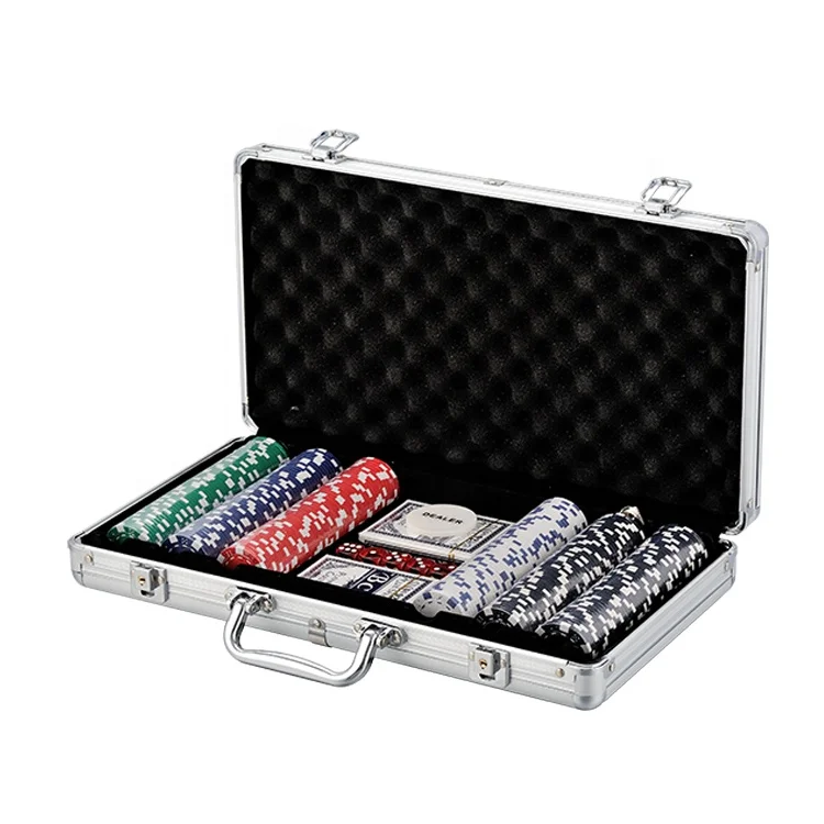 
Professional Manufacturer Customize Size Colors Aluminum hard Poker Chip case with Foam insert 