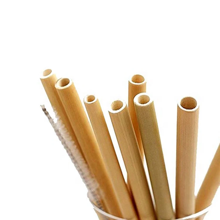 

Reusable Natural Bamboo Straw Drinking Straws Eco