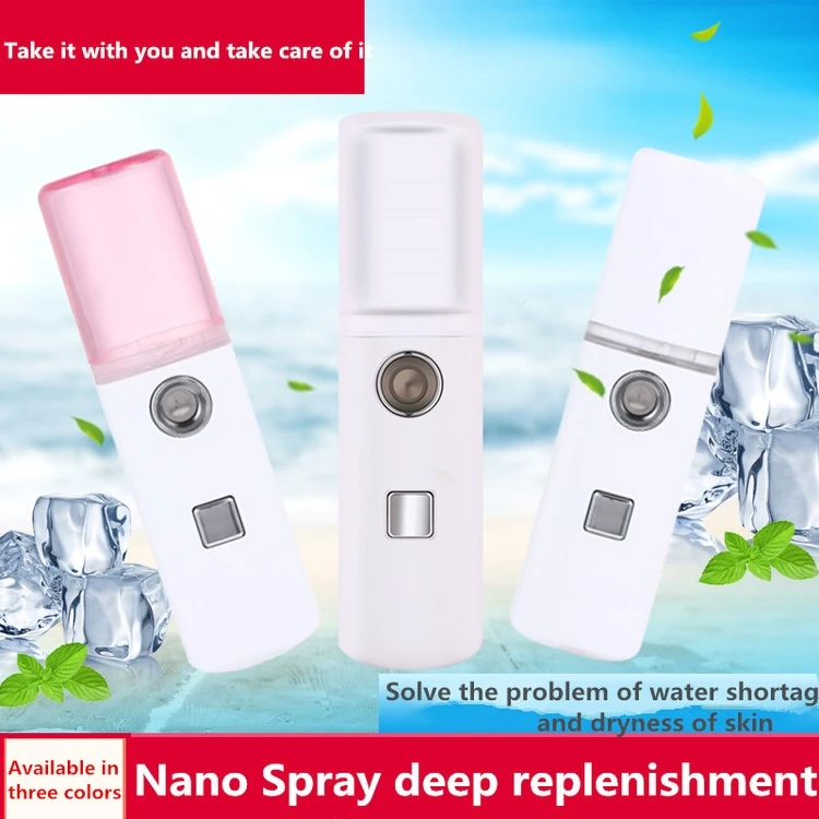 
Seaman Mini Electronic Beauty Apparatus Facial Nano Sprayer Water Replenishment Handheld Cold Spray Device 