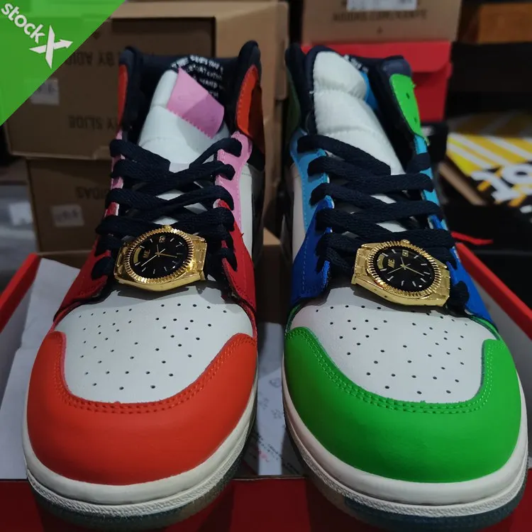 

New design AJ 1 3 4 5 6 outdoor comfortable sport shoes running watch lace-on classic table tennis sneakers