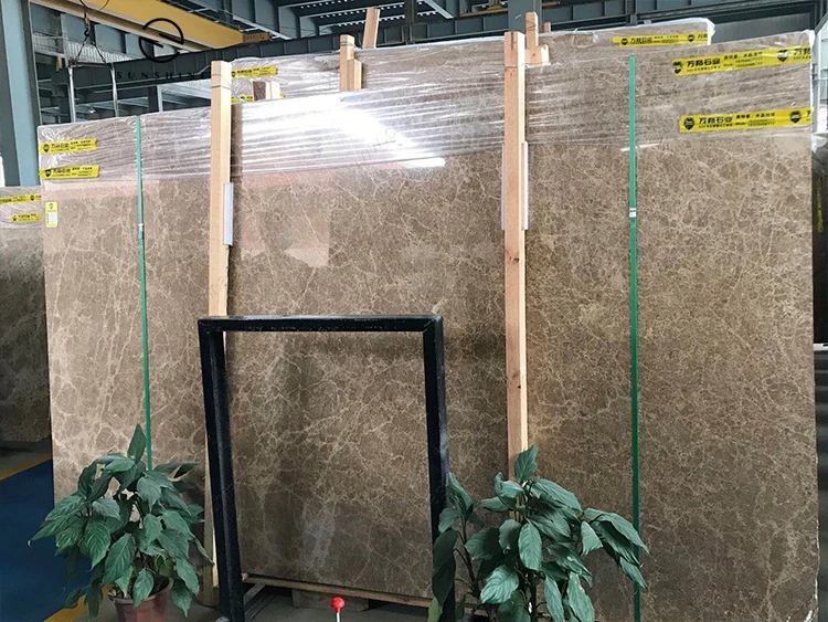 Good Price Imported Polished Light Emperador Marble Slab for Wall Tile