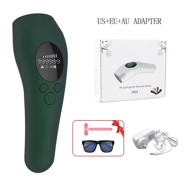 

3 in 1 Permanent Painless Handset IPL Epilator Machine Ice Cold IPL Laser Hair Removal Device 999999 Flashes