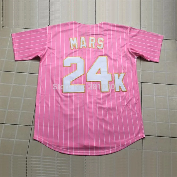

Embroidery tackle twill pink mens fashion baseball jersey uniform designs, Customized color