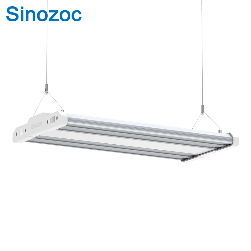 Sinozoc Aluminium LED Linear High Bay Pendant Lamp Commercial Lighting
