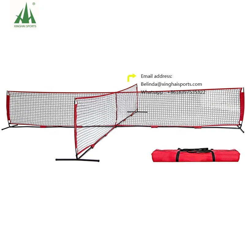 

4 sides Soccer Tennis Net Training Equipment Play at The Park or Beach, Customize color