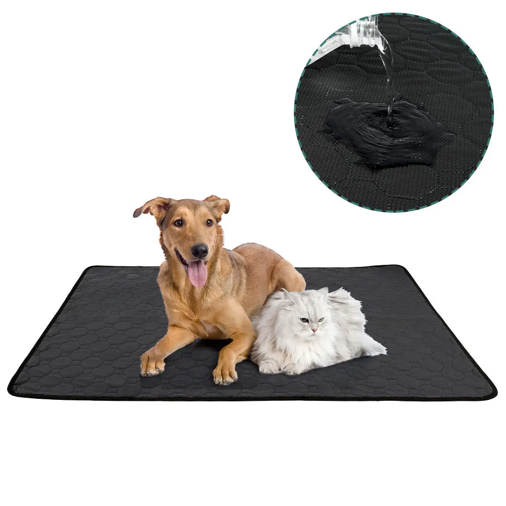 

Non-slip Waterproof Puppy Training Pad Mat Washable Dog Pee Pad, Dark grey