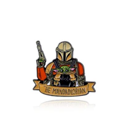 

Brooch Film and Television Animation Alloy Brooch Cute Master Yoda Brooch China Jewelry Factory, As picture