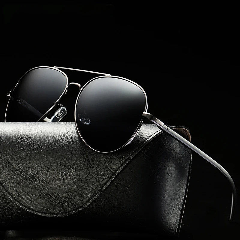 

8024 new high quality metal polarized sunglasses men wholesale custom logo driver oval shaded sunglasses, Picture colors