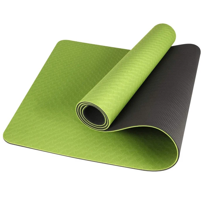 

Non Slip TPE Yoga Mat Eco Friendly Exercise & Workout Mat with Carrying Strap, Customized color