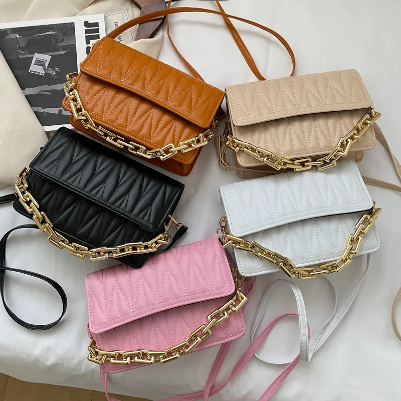 

2021 Hot Sell Diamond Lattice Designer Purse Square Chain Bag Ladies Crossbody Handbag Women Purses