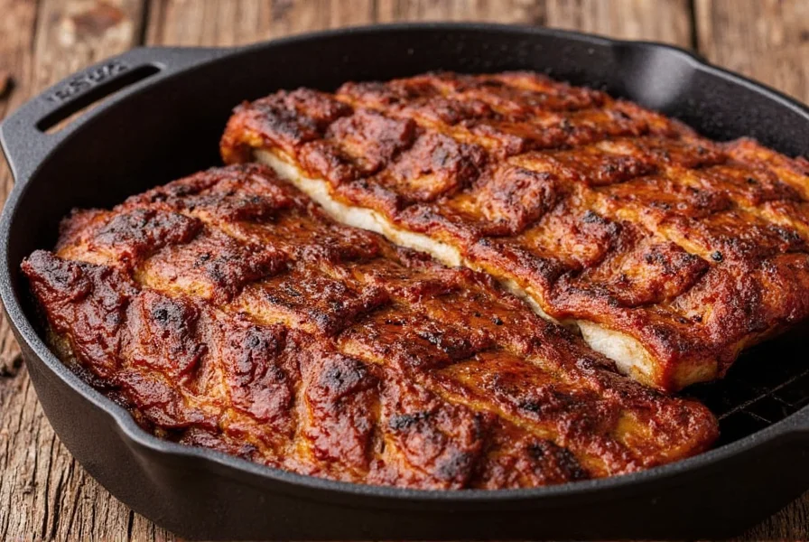Ribs resting on cutting board