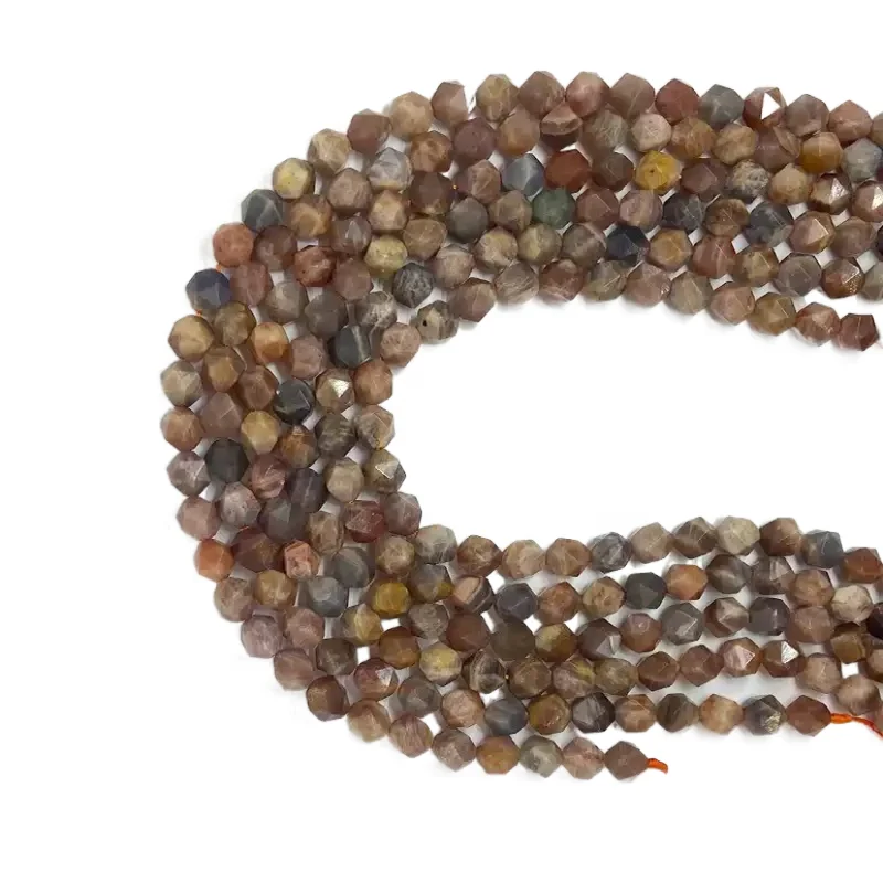 

High quality mixed color natural gem Sun Stone Bracelet Jewelry Making DIY loose bead cut shape, 100% natural color