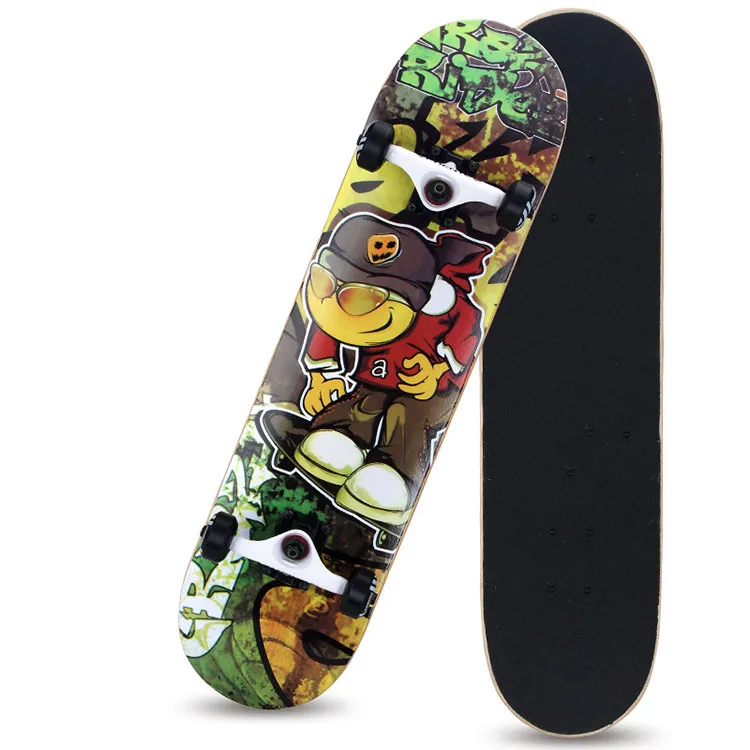 

Professional 8 layer maple veneer skateboard set complete ABEC-9 chrome steel bearing skate skateboard