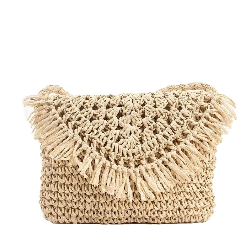 

High Quality Bolsosparamujeres Straw Bags Women Handbags Summer Beach Clutch Tassel Crossbody Bag