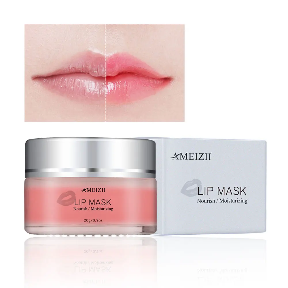 

OEM Collagen Pink Lip Sleeping Mask Hydrating Moisturizing Lip Scrub Exfoliating Lipmask Beauty Balsamo De Labios Lip Balm Tin