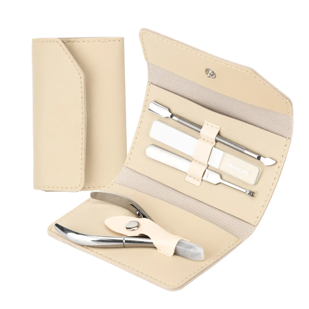2024 New Portable Stainless Steel Nail Care Cuticle Trimmer Nippers Set Personal Care Durable Tool Kit with PVC Box
