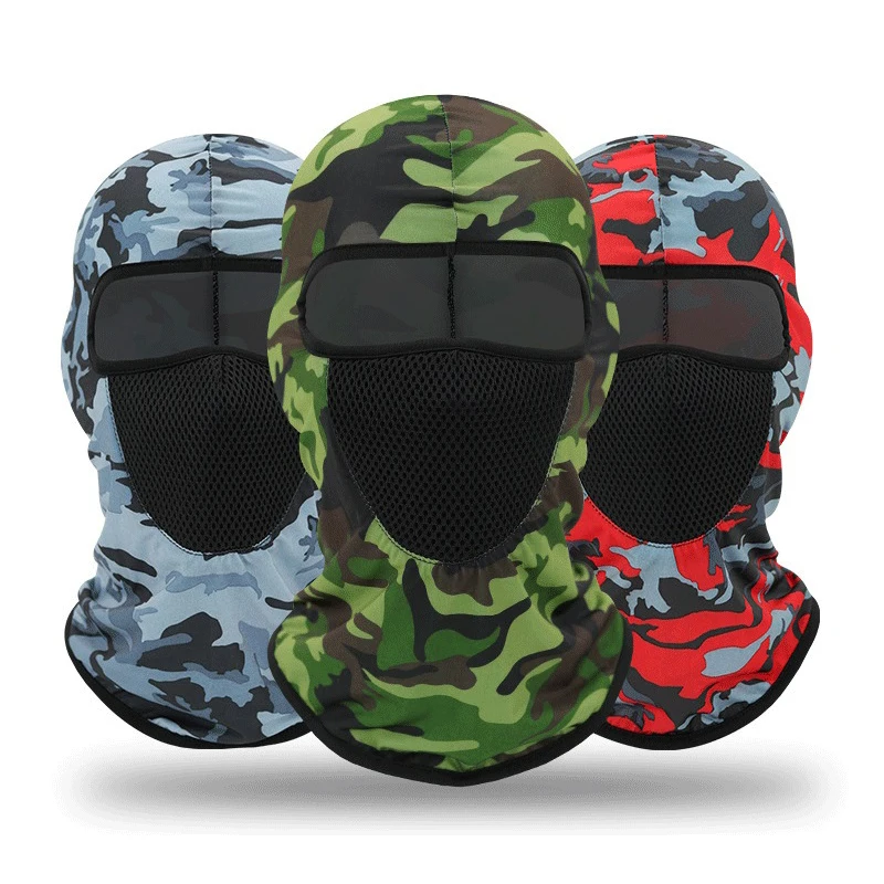 

Ice silk print cs hat breathable inner liner bicycle face mask headgear outdoor tactical riding headgear