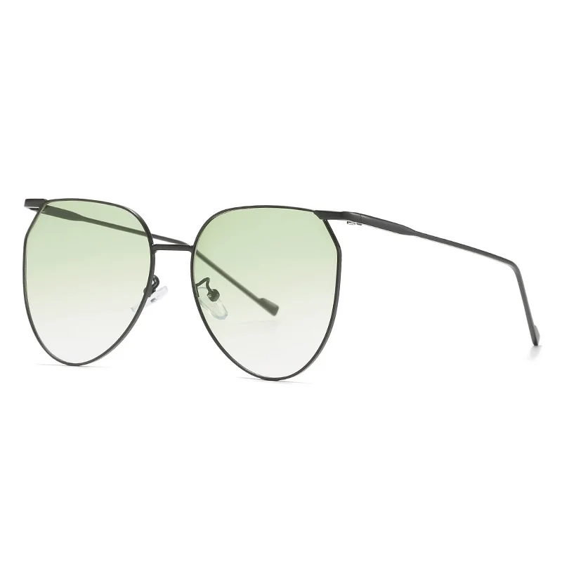 

NEW Fashion Metal frame sun glasses men womens trendy shades green clearly sunglasses