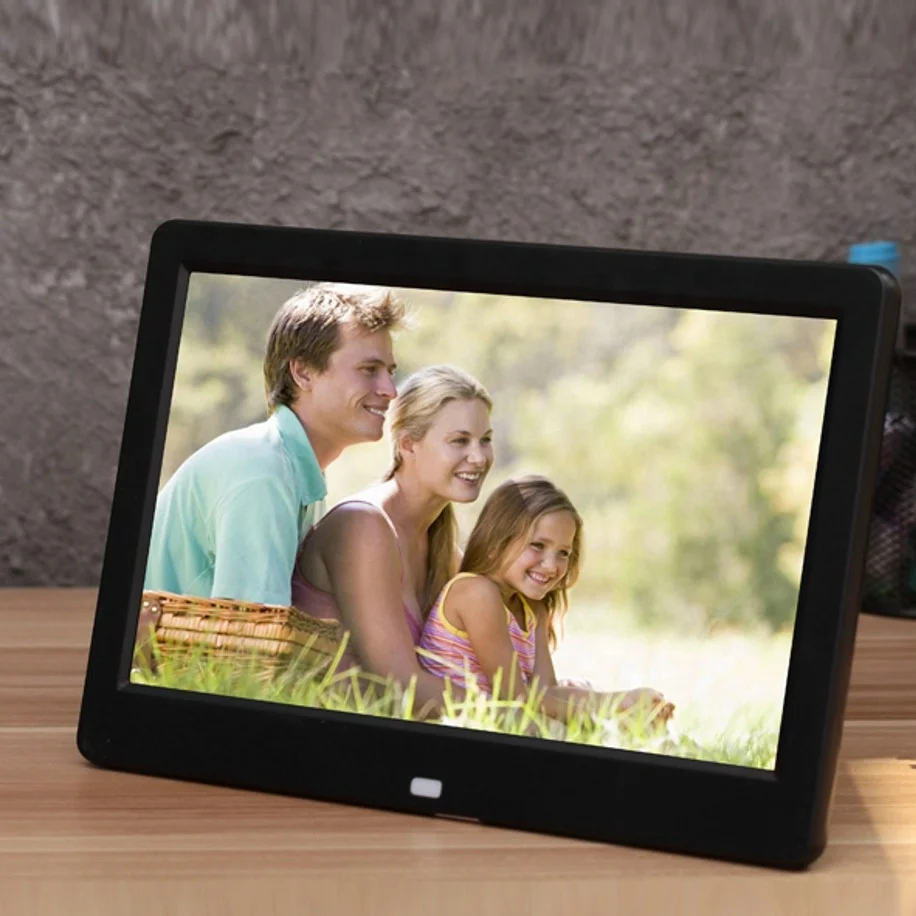 

Rechargeable10 Inch Digital Photo Frame For Kids With Remote Control High Resolution Electronic Pictures Video Digital Picture, White black