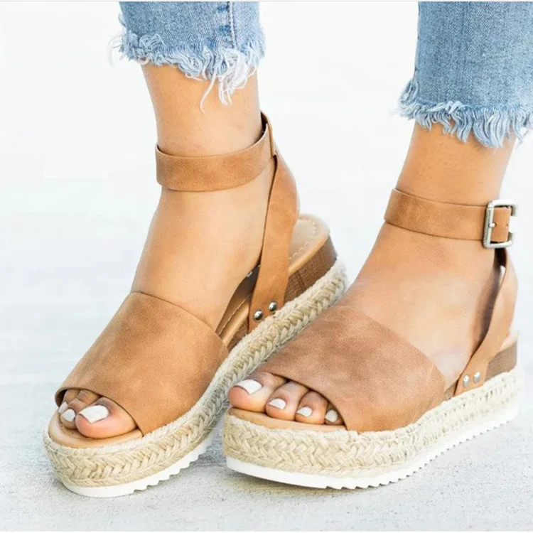 

New design Custom Women Wedge Sandals Shoes for Ladies 2020 Platform Sandals