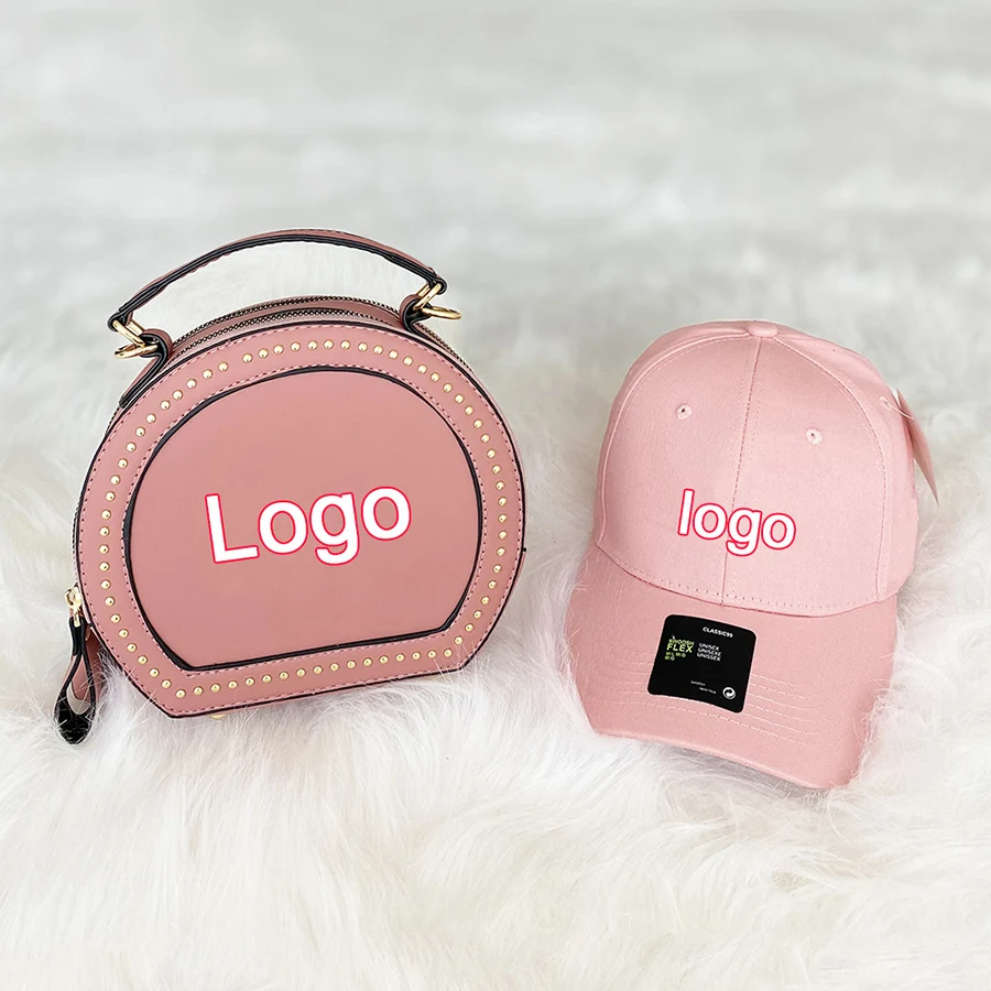 

2021 SAC A Messenger Bags Custom Logo Crossbody Purse Chain Handbags and Matching Hats Set Designer Hat and Purse set, Customizable