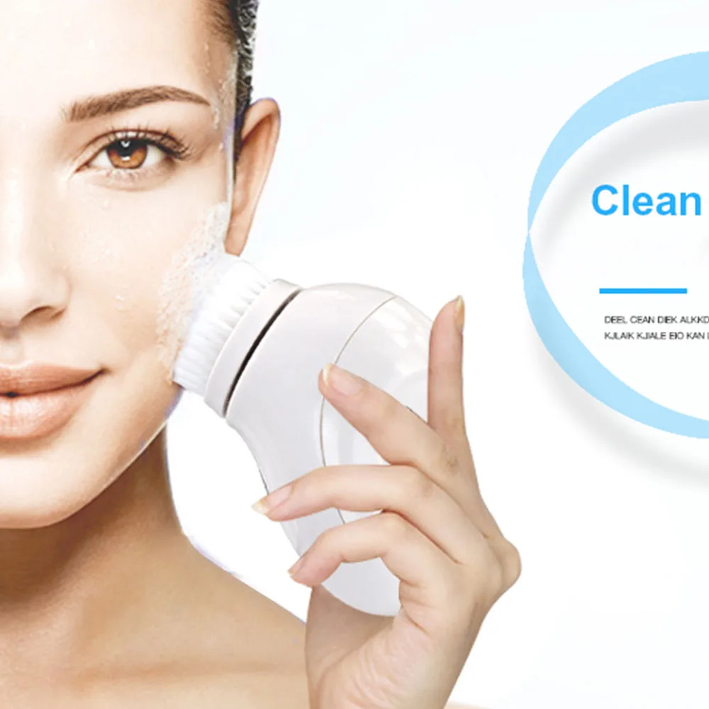 

Cheapest rotating facial cleansing brush for facial massager and cleanser, White and oem color