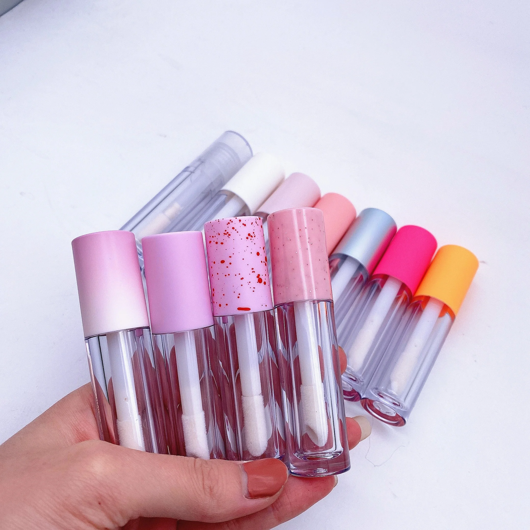 

Wholesale Cosmetic 4.5Ml Ashley Lee Wand Tube And Lip Gloss Lipgloss Bottles Clear Gloss