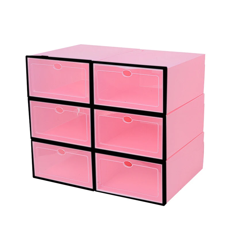

Custom clear hard women men plastic packaging shoe box for sale