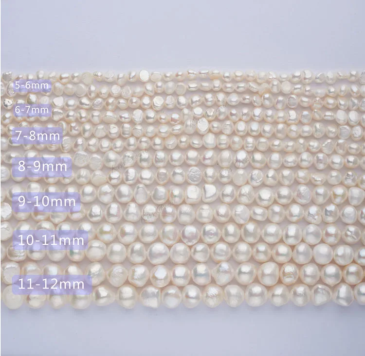 

G2183 Fashion Freshwater Pearl Beads DIY Necklace Earring Bracelet Fresh Water Natural Baroque Loose Pearls for Jewelry Making