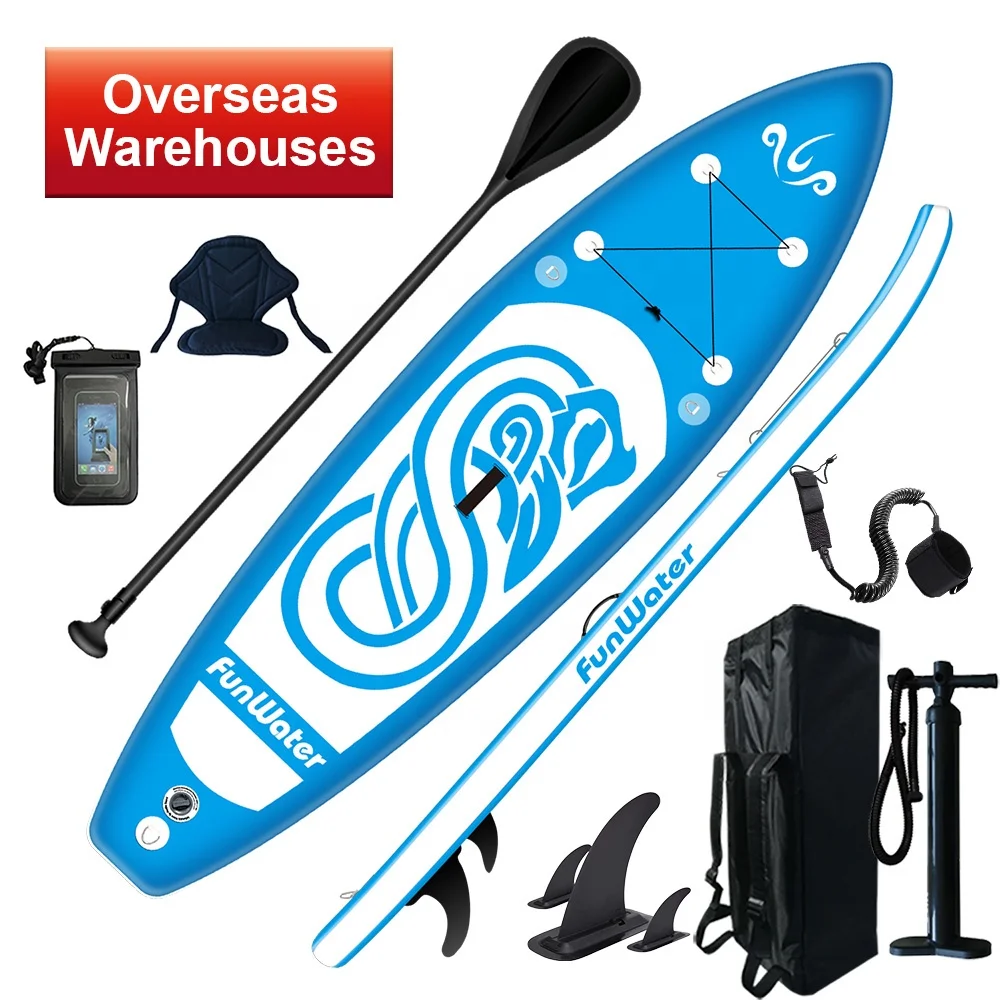 

FUNWATER Drop Shipping surfboard inflatable surf board surfboard soft top surfboard sup-board for Offshore Waters