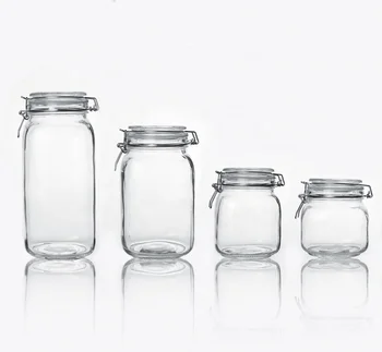 glass tea coffee sugar jars