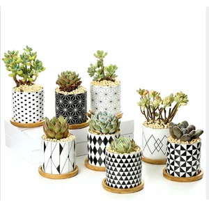 Image of custom design cheap wholesale ceramic indoor plant pots