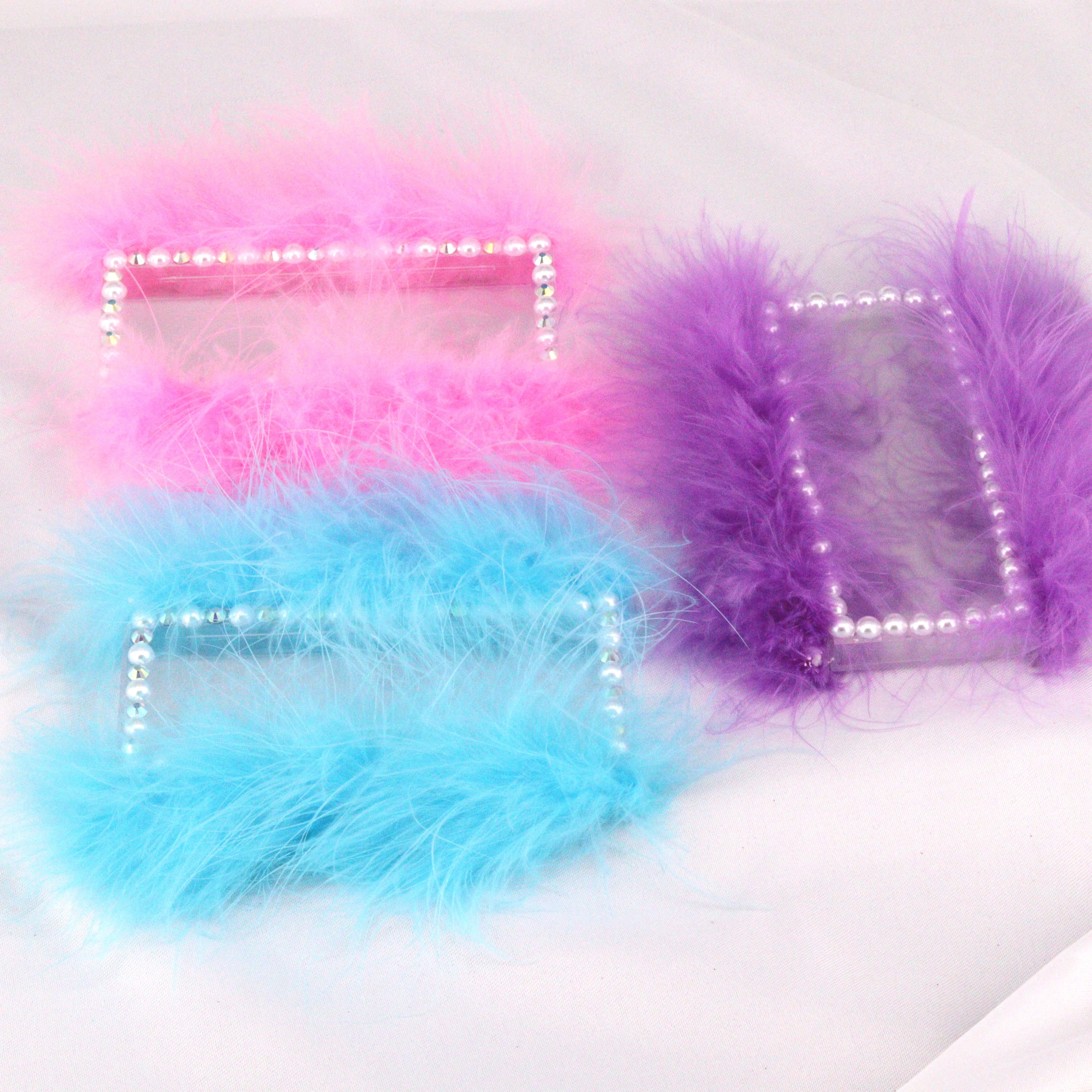 

Luxury colorful plume wing plastic clear pull out empty custom lash box private label tray for 25 mm 3D 5D mink lashes, Clear box with colorful card
