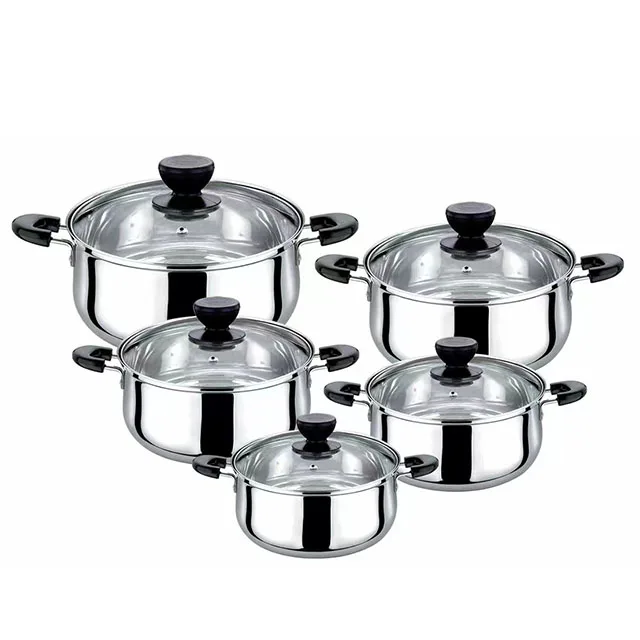 Stainless Steel Pot Set Cookware Sets Soup Pots Set of 5