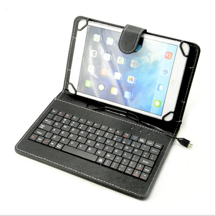 

Hot Selling Universal Phone Tablet Leather Holder Keyboard Case for Samsung Galaxy Tablet, More colors