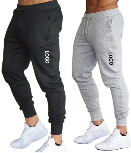 

Customized Logo Printing Men Tracksuit Cotton Jogger Pants Sublimation Joggers Male Sport Wear Tapered Slim Fit Sweatpants Soft, As picture