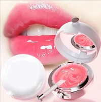 

custom cream pink lip care gel mask balm jar lip gloss organic hydrating private label lip sleeping mask