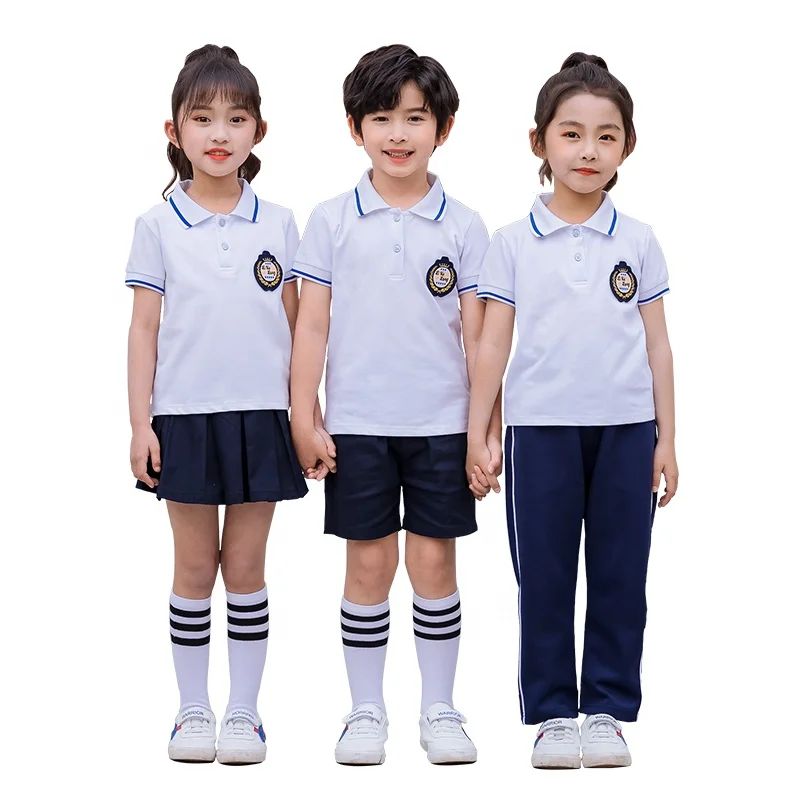 

DEETOG new Summer Kids Tracksuit Kids Clothes Sets Teenager Costume Outfit Two Piece Suit Children Clothing Short School Uniform