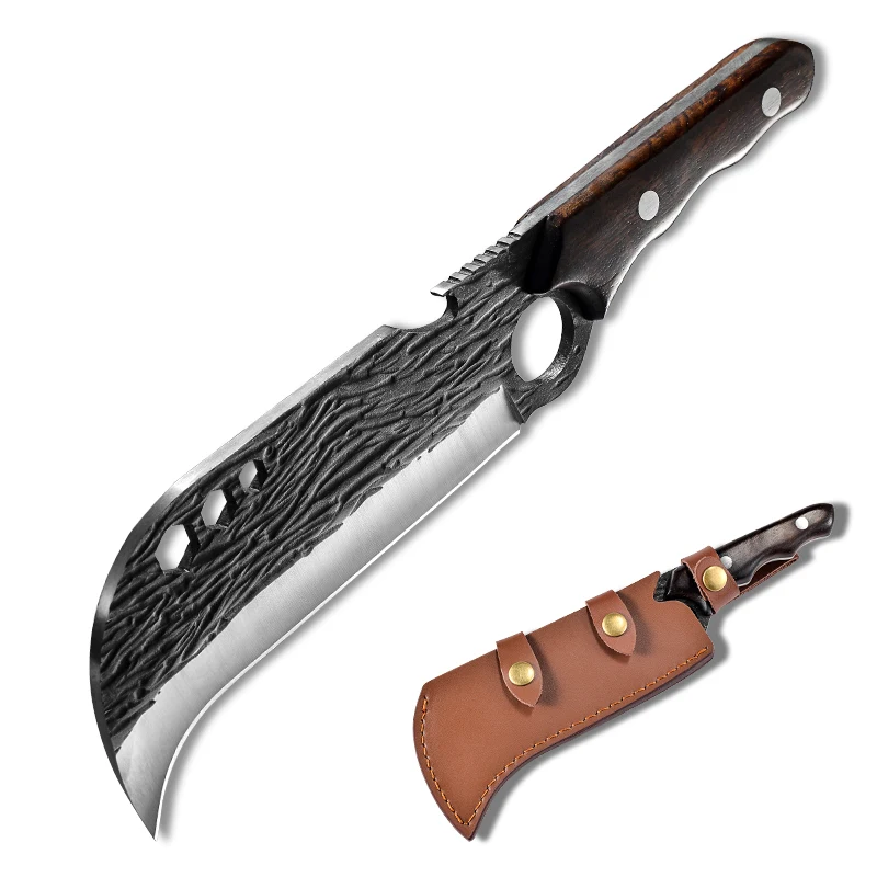 

Handmade Special High Carbon knife with Leather sheath Messer Tool Boning cleaver forged Hunting Butcher knife