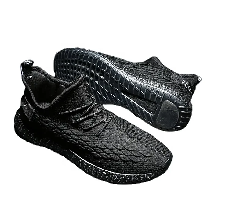 

Solid color round head lightweight mesh outdoor casual shoes, As picture