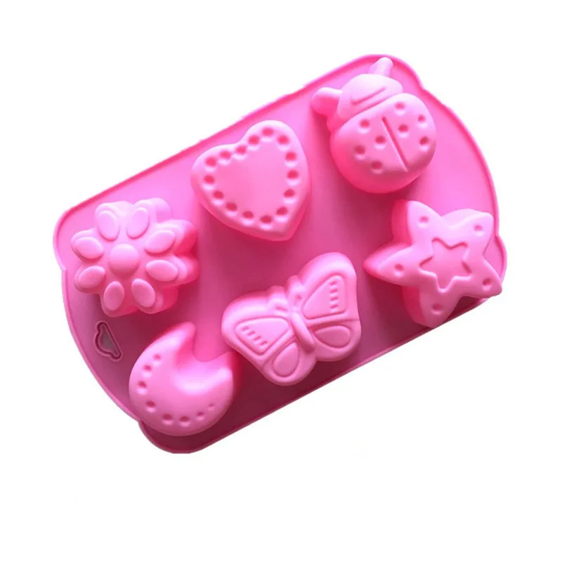

Top sale 3d silicone various cute pattern chocolate ice cream cake soap mold baking tool, Customized color