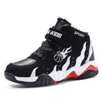 

Outdoor Professional Sports Shoes Kids Basketball Sneakers Winter Cotton Leather Basketball Shoes